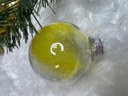 Set globuri de Craciun Inedit, 30 bucati, 7cm, transparente si auriu