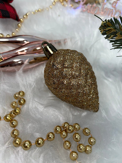 Set globuri si decoratiuni de Craciun, 51 piese, diverse dimensiuni, roz