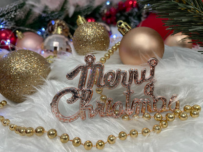 Set globuri si decoratiuni de Craciun, 51 piese, diverse dimensiuni, roz