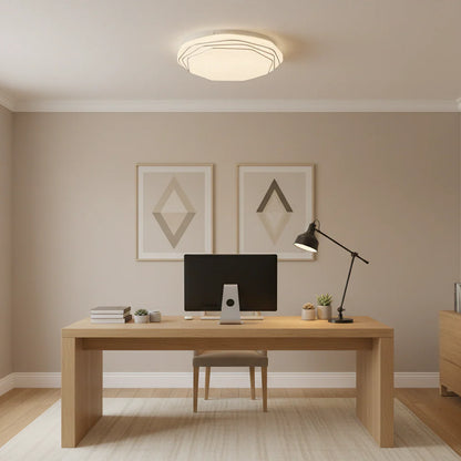 Plafoniera PL152 LED 35 cm, 31W, 3000K / 4000K / 6000K, Alb, Metal si Acril