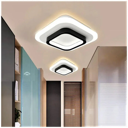 Lustra LED Khai 20W Alb Negru