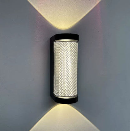 Aplica LED de Exterior AX155, 8W, Metal, Negru