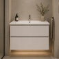 Set Mobilier BELO pentru Baie, Dulap Lavoar, 2 Sertare, Alb