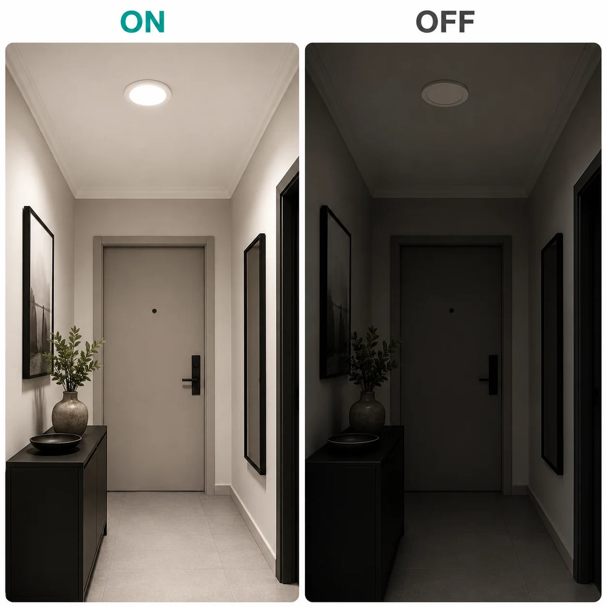 Spot LED AKTOBE, Ø11.9cm, 6W, Rotund, Lumina Rece, Alb, Metal si Acrilic