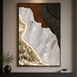 Tablou Decorativ cu Iluminare LED Raul de Aur, 80 x 120 cm, 24W, Lumina Neutra, Aliaj de Aluminiu si MDF