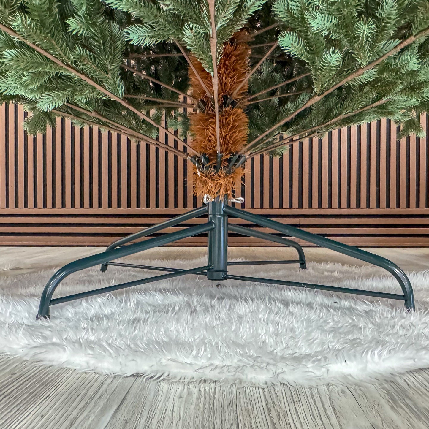 Brad artificial , Hollandia, verde cu varfuri argintii, integral 3D, 230 cm