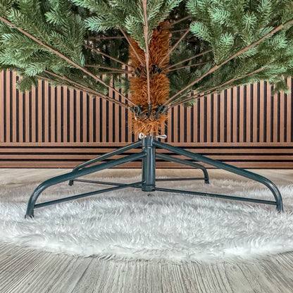 Brad artificial , Hollandia, verde cu varfuri argintii, integral 3D, 230 cm