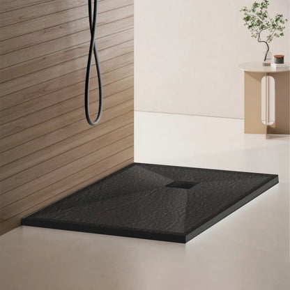 Cadita de dus dreptunghiulara 80x100 cm, slim 3 cm, gri inchis