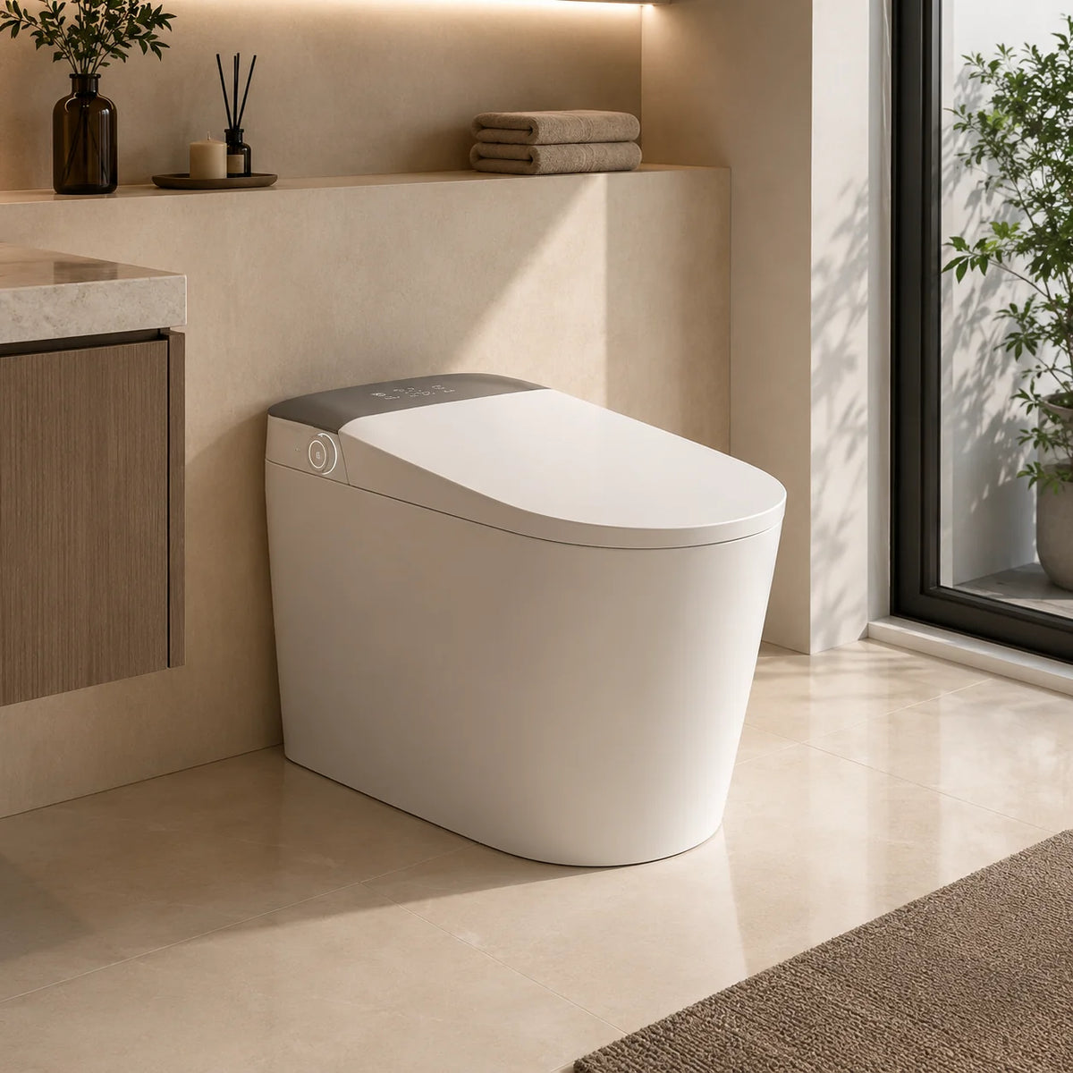 Vas WC YUKON, Versiunea Premium, Cu Design Modern, Alb