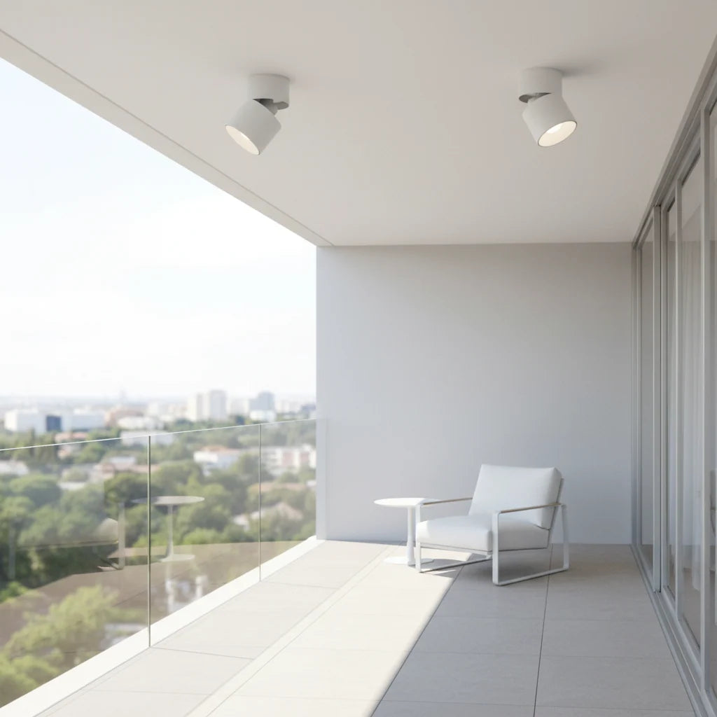 Proiector LED TINNIE, Rotativ, 9W, Lumina Neutra 4000K, Alb