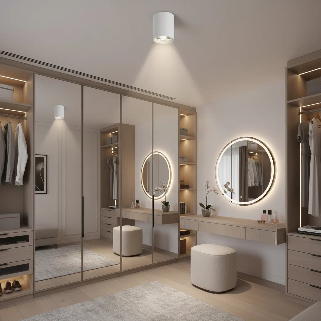 Proiector LED TINNIE, Fix, 8W, Lumina Neutra 4000K, Alb
