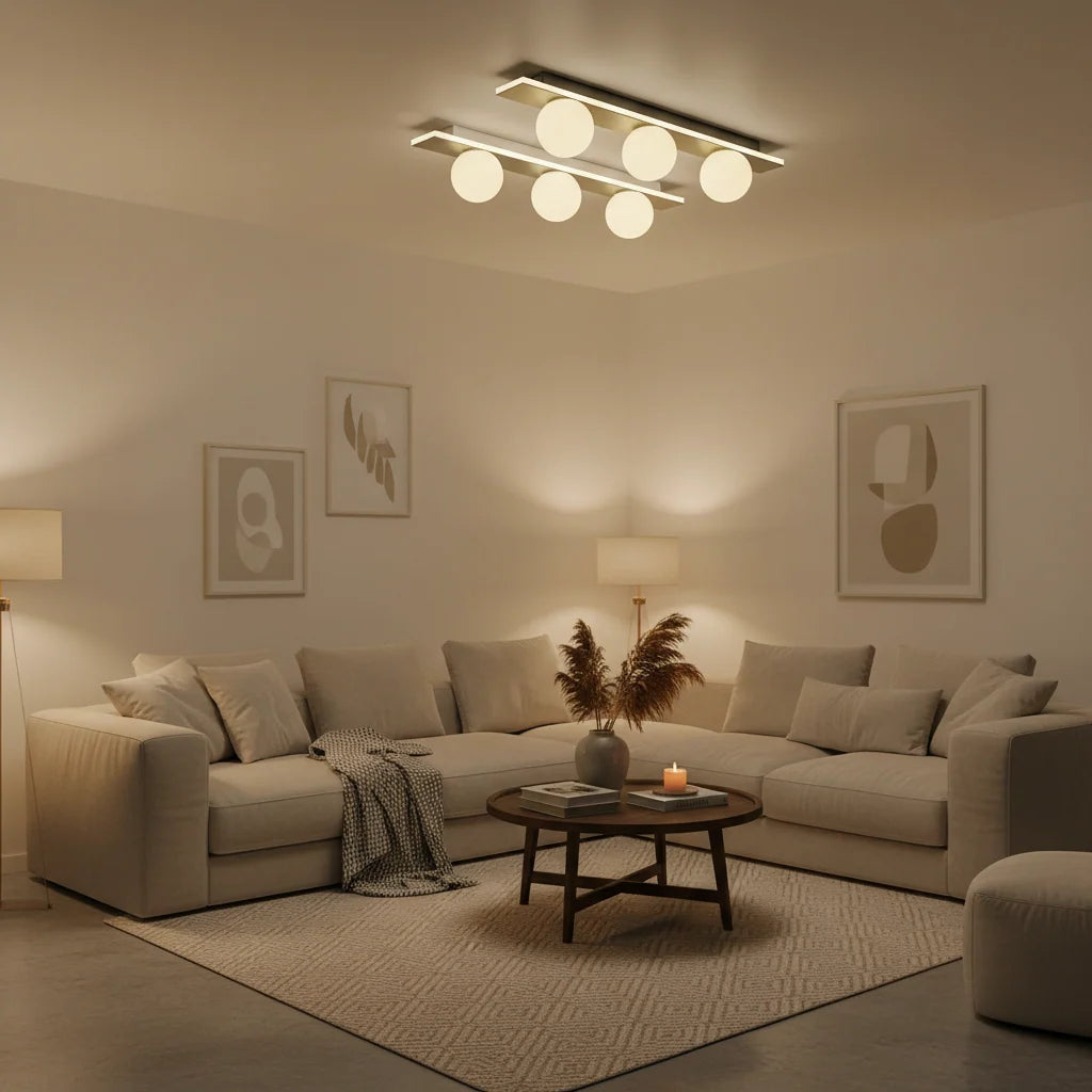 Lustra LED TRION, Lumina Calda/Neutra/Rece, 3xG9, 24W, Negru, Metal si Acril