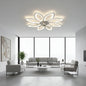 Lustra LED Ventilator ANEMO cu Telecomanda, 48W, D87cm, Lumina Rece/Neutra/Calda, Metal si Plastic, Alb