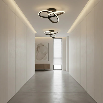 Lustra LED VERTEX Infinitum 26W, Lumina Rece/Calda/Neutra, Negru