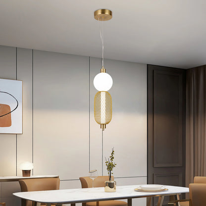 Lustra LED Suspendata LM550/2GD, 11W, Lumina 3000/4000/6000K, Auriu, Inaltime Reglabila