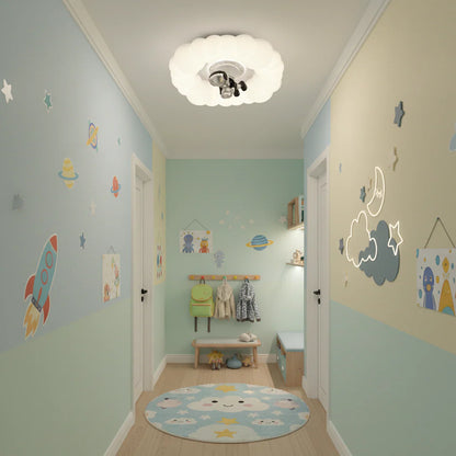 Lustra LED KOSMER cu telecomanda 75W, Diametru 50cm, lumina Rece/Calda/Neutra, Alb