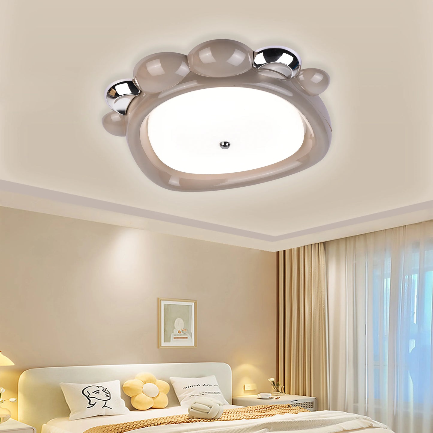 Lustra LED 8057BN, 41W, Acril Maro, Lumina 3000K/4000K/6000K,
