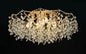 Candelabru Cristal CC9334/10FGD, 10x E14, Diametru 80cm, Auriu