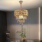 Candelabru Cristal BELVEDERE Petito 3xE14, Diametru 30cm, Auriu Lucios, Inaltime Reglabila