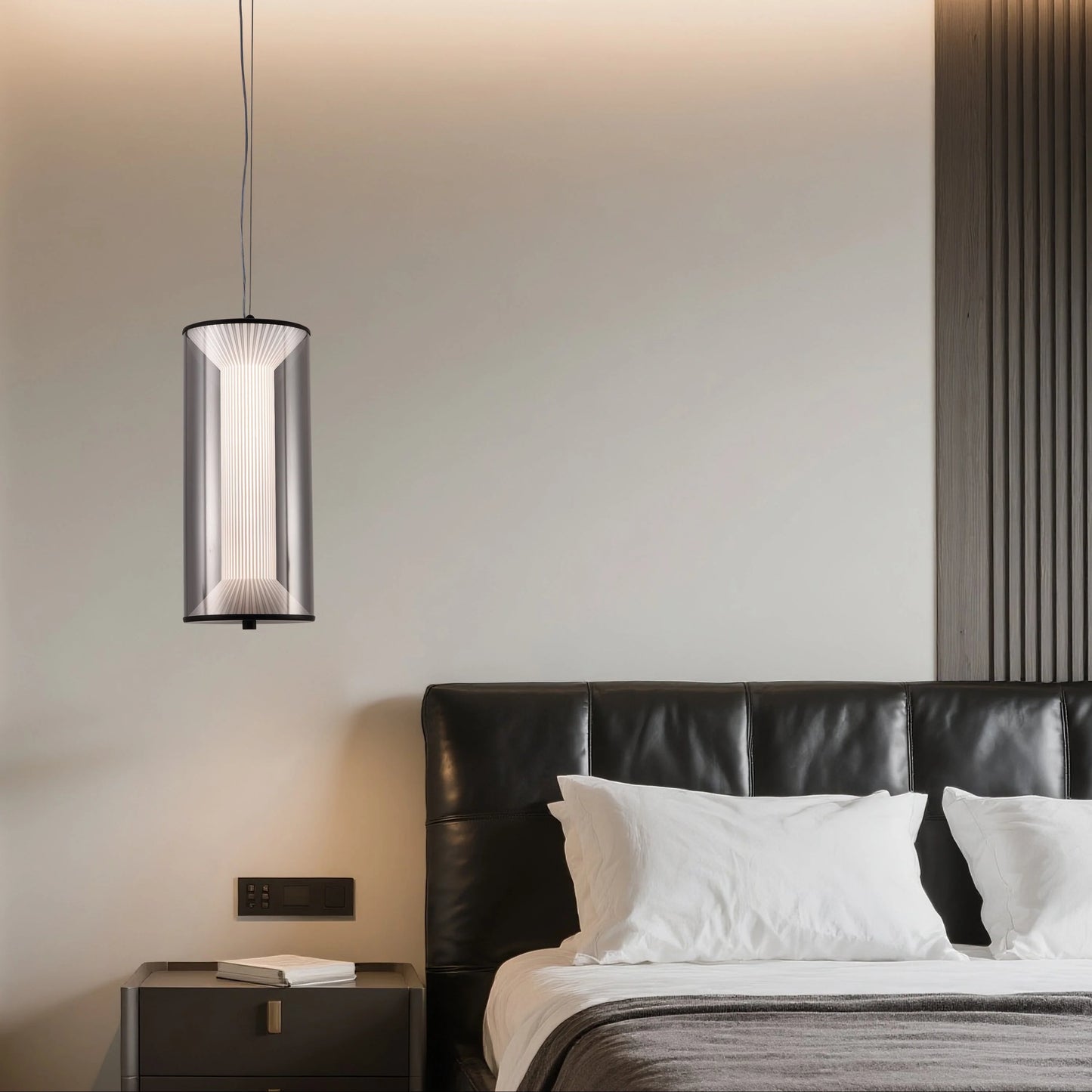 Lustra LED Suspendata cu Telecomanda 29W, LM511/1BK, Inaltime Reglabila, Lumina Calda/Rece/Neutra, Alb, Meta