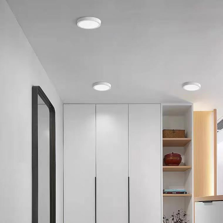 Aplica LED de Tavan Rotunda, 24W, 17cm, 6000K, Metal Alb – Lumina Rece