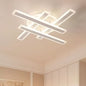 Lustra LED cu telecomanda SHAWN, Liniara, 85W, lumina Rece/Calda/Neutra, Dimabila, Alb
