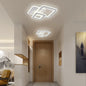Lustra LED SQUARE 53W, 3 Patrate, lumina Rece/Calda/Neutra, Alb