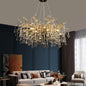 Candelabru Cristal CC333/600GD, 9x G9, Auriu, 60cm, Inaltime Reglabila