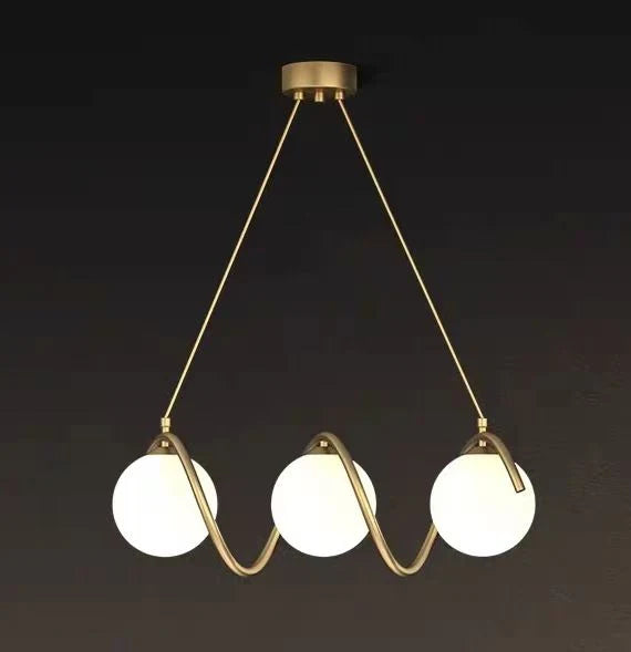 Lustra LOFT Haven, 3x G9, Alb Auriu, Metal, Inaltime Reglabila, Modern