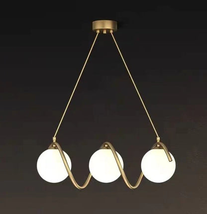 Lustra LOFT Haven, 3x G9, Alb Auriu, Metal, Inaltime Reglabila, Modern