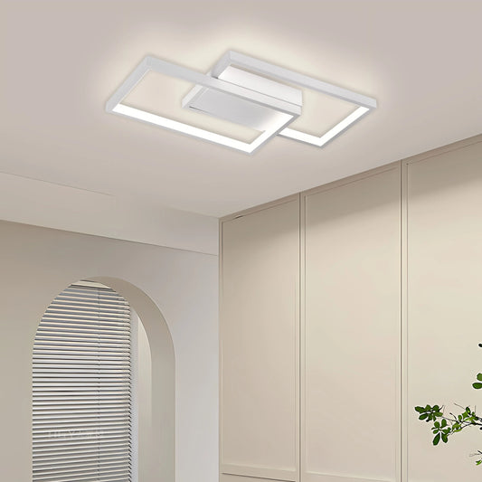 Lustra LED Ami cu Telecomanda, 62W, Alb, Acril, Dimabila