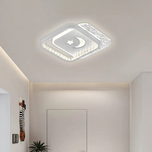 Lustra LED PERU 39W, 2 Patrate, lumina Rece/Calda/Neutra, Negru