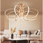 Lustra LED cu Telecomanda LT771/700GD, 45W, Lumina Calda/Rece/Neutra, Dimabila, Auriu