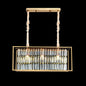 Candelabru Cristal, CC1676/650X200GD, 3xE14, Auriu Lucios, Inaltime Reglabila, Metal si Cristal