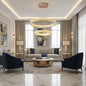 Candelabru Cristal, Kensington Magno, 75W, Auriu, 3 elemente, Inaltime reglabila, Lumina Calda/Rece/Neutra