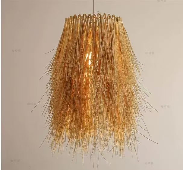 Lustra Vintage Paie LV812, 1xE27, Rustic, 150cm – lustră LED, 150 cm – RegalStore, iluminat interior