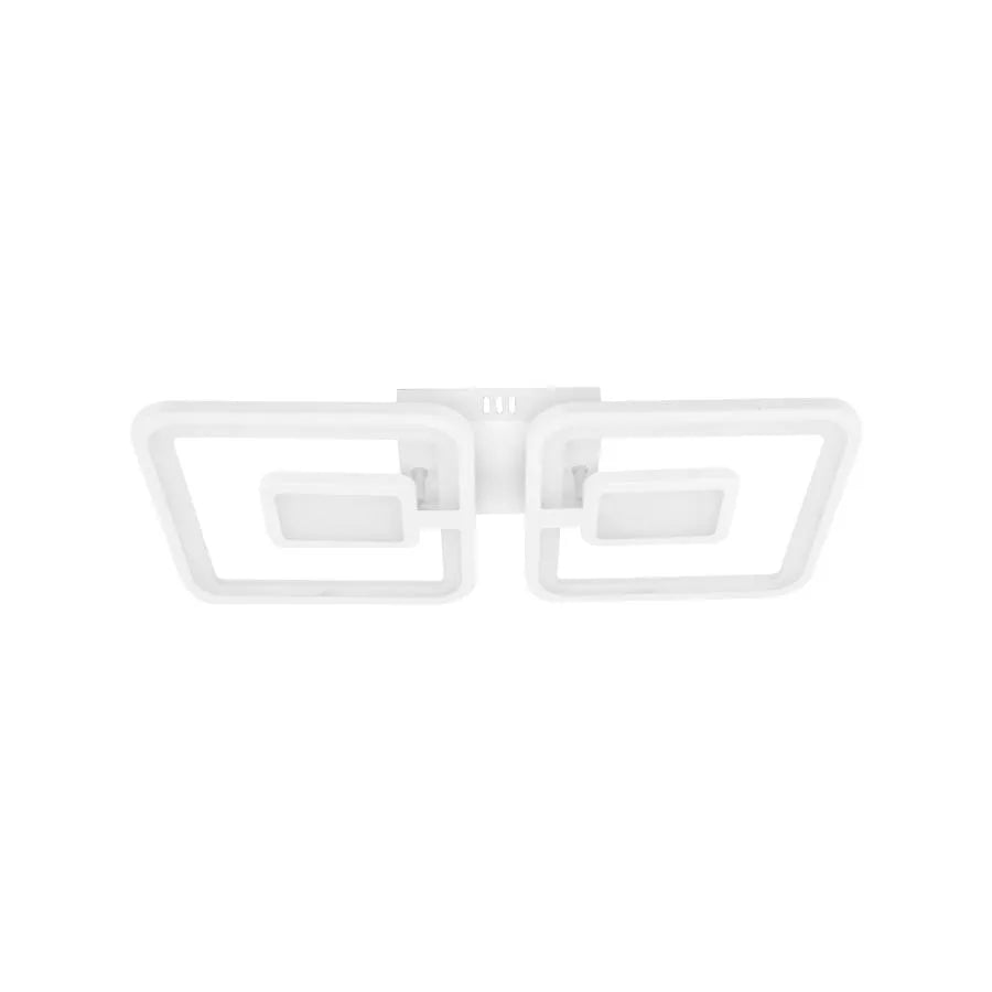 Lustra LED Felix cu Telecomanda, 120W, Alb, Acril, Dimabila