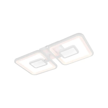 Lustra LED Felix cu Telecomanda, 120W, Alb, Acril, Dimabila