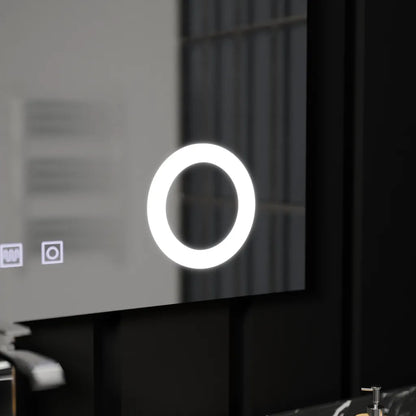 Oglinda LED Touch Piano, 80x60 cm, functie Dezaburire