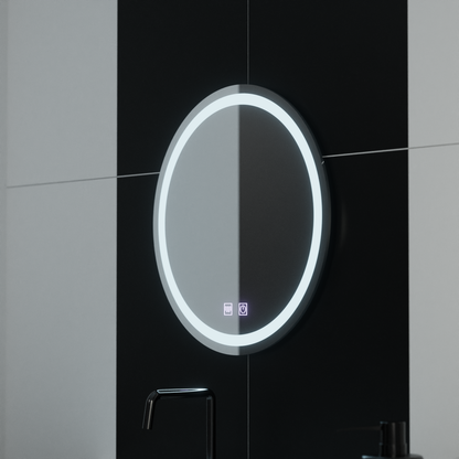 Oglinda LED Rotunda 50cm Lucea Touch Sistem Dezaburire