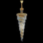 Candelabru Cristal WINDSOR Altiora, Diametru 60cm, Inaltime 1800cm, 26xE14, Auriu Lucios, Inaltime Reglabila, Design Elegant