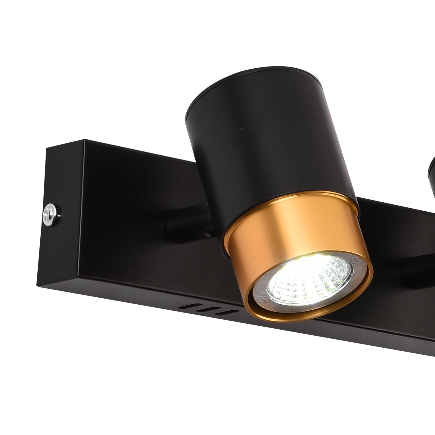 Proiector LED cu 4xGU10 Proiectoare, 3000K/4000K/6000K, Auriu, Metal si Acril