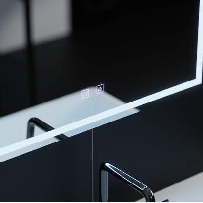 Oglinda LED Rectangulara, 70x50cm, Umbria Touch , Sistem Dezaburire, Dimabila – oglindă LED, 70x50 cm, 50 cm – RegalStor