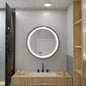 Oglinda LED Rotunda 80 Celeste Majeste Noir MotionGlow Marcello, Sistem Dezaburire, Termometru si Ceas, Dimabila