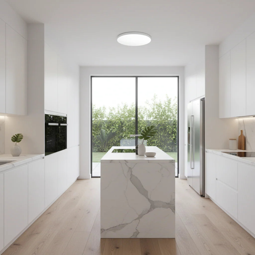 Plafoniera LED SOLIS 47cm 48W Lumina Rece Alb