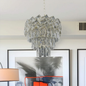 Candelabru Cristal WINDSOR Petito 3xE27, Diametru 30cm, Crom Lucios, Inaltime Reglabila – culoare argintie, 30 cm – Rega