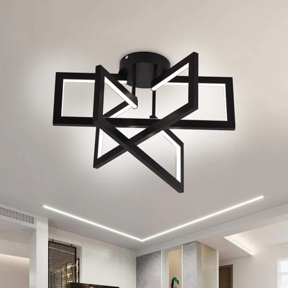 Lustra LED cu telecomanda 73W, 3 Elemente, lumina Rece/Calda/Neutra, Dimabila, Negru, LT750/3BK