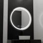 Oglinda LED Senzor MotionGlow Consuel Sistem Dezaburire Termometru si Ceas Rotunda Diametru 60 cm Lumina Rece/Calda/Neutra Dimabila Colectia Marcello Funghi