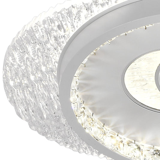 Lustra LED PERU 36W, 2 Cercuri, lumina Rece/Calda/Neutra, Negru