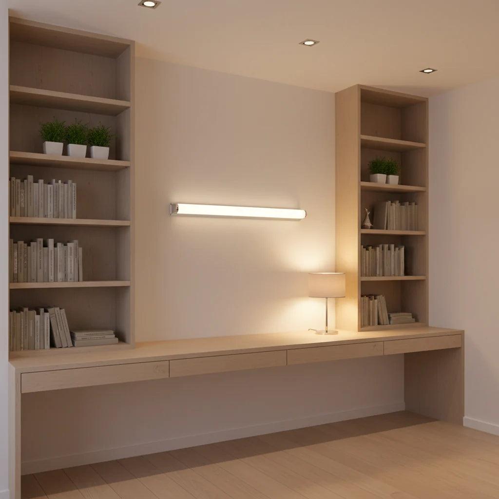 Aplica LED de Baie, GARDA, 11W, liniara, lumina Neutra, Negru